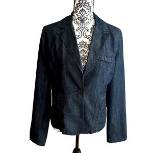 Apostrophe Premium Dark Denim Tailored Blazer size 12